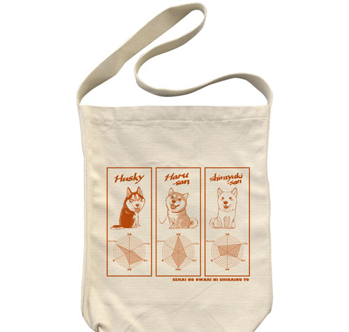 COSPA Sekai no Owari ni Shibainu to Dogs Status Shoulder Tote Bag /NATURAL รูปภาพ 1