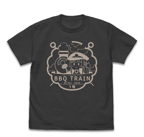 COSPA Maitetsu LastRun!! BBQ Train MokuMoku Hachiroku Gou T-shirt /SUMI-M รูปภาพ 1