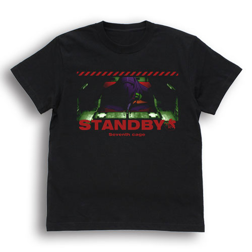 COSPA EVANGELION EVA-01 STANDBY T-shirt /BLACK-L รูปภาพ 1