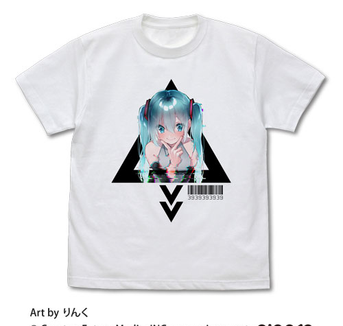 COSPA Hatsune Miku Full Color T-shirt Rinku Ver./WHITE-M gambar 1