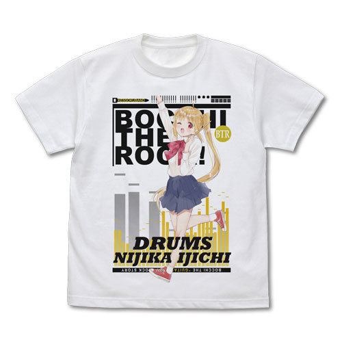 COSPA Bocchi the Rock! Nijika Ijichi Full Color T-shirt /WHITE-M รูปภาพ 1
