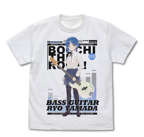 COSPA Bocchi the Rock! Ryo Yamada Full Color T-shirt /WHITE-XL รูปภาพ 1