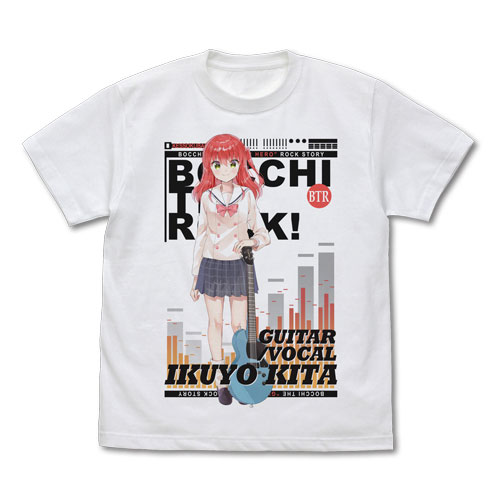 COSPA Bocchi the Rock! Ikuyo Kita Full Color T-shirt /WHITE-XL