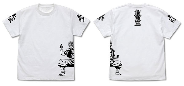 COSPA Demon Slayer: Kimetsu no Yaiba Mugen Train Arc Akaza T-shirt /WHITE-XL