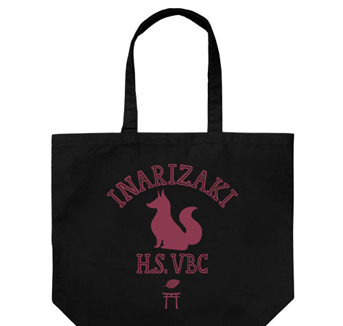 COSPA Haikyuu!! TO THE TOP Inarizaki High School Volleyball Club Large Tote Bag /BLACK รูปภาพ 1
