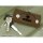 COSPA Is the order a rabbit? BLOOM Rabbit House Leather Key Case hình ảnh 5
