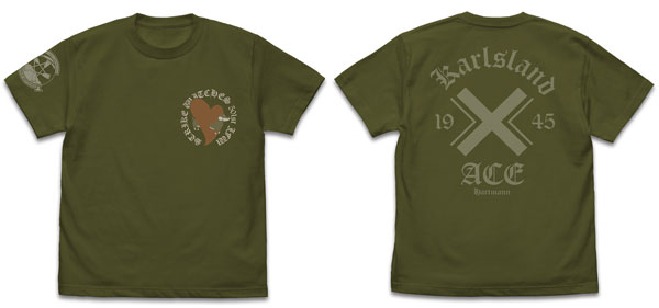COSPA 第501統合戦闘航空団 ストライクウィッチーズ ROAD to BERLIN エーリカ・ハルトマン パーソナルマークTシャツ/MOSS-L 画像 1