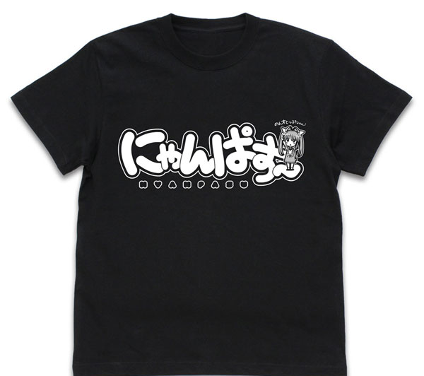 COSPA Non Non Biyori Non Stop Renewal Nyanpasu T-shirt /BLACK-XL รูปภาพ 1
