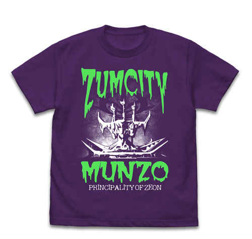 COSPA Mobile Suit Gundam Zarn City Royal Government Building T-shirt /PURPLE-XL รูปภาพ 1