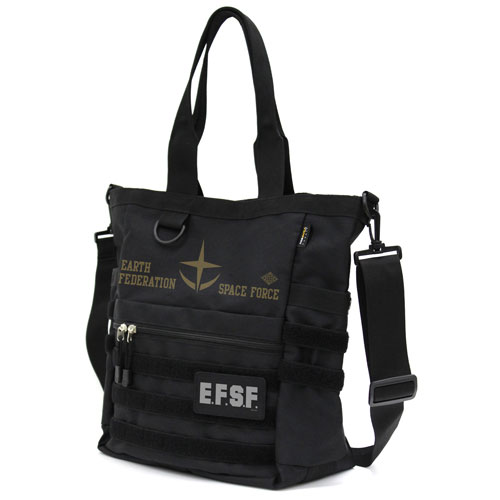 COSPA Mobile Suit Gundam E.F.S.F. Army Functional Tote Bag /BLACK
