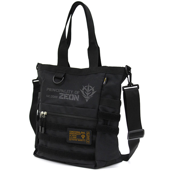 COSPA Mobile Suit Gundam Zeon Army Functional Tote Bag /BLACK