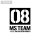COSPA Mobile Suit Gundam The 08th MS Team Big Silhouette T-shirt /WHITE-XL รูปภาพ 4