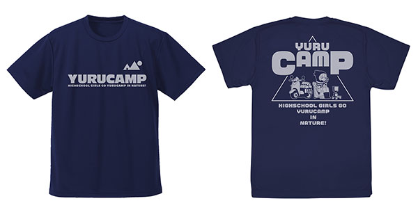 COSPA Yuru Camp Dry T-shirt Ver.2.0/NAVY-S