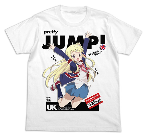 COSPA Kiniro Mosaic Pretty Days Jumping Karen Full Color T-shirt /WHITE-S