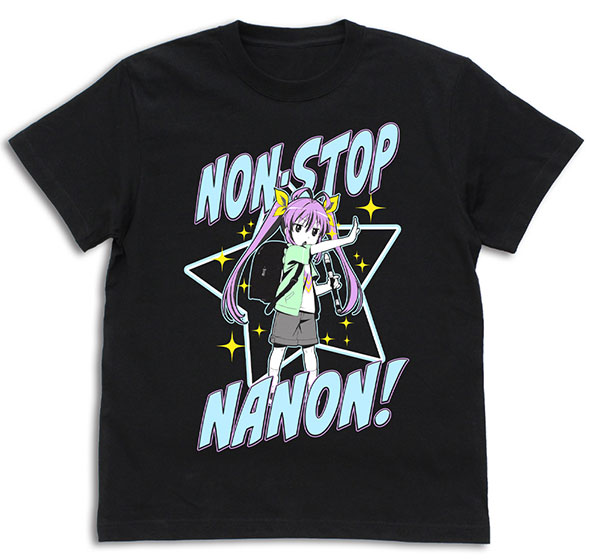 COSPA Non Non Biyori Non Stop Non-stop Renge T-shirt /BLACK-M image 1