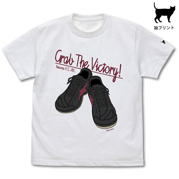 COSPA Haikyuu!! TO THE TOP Tetsuro Kuroo Shoes T-shirt /WHITE-S