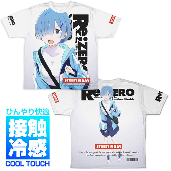 COSPA Re:ZERO -Starting Life in Another World- Rem Cool Feel Double-sided Full Graphic T-shirt Street Fashion Ver./M Bild 1
