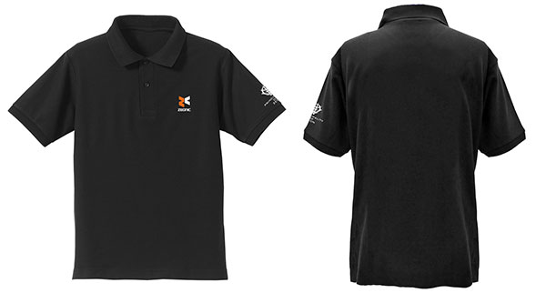 COSPA Mobile Suit Gundam ZEONIC Embroidery Polo Shirt /BLACK-S