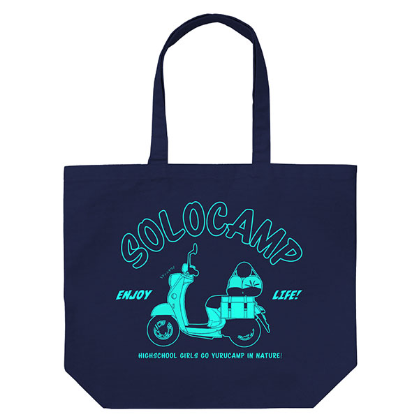 COSPA Yuru Camp Rin Shima's Scooter Large Tote Bag /NAVY Bild 1