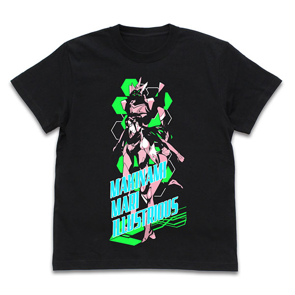 COSPA EVANGELION Mari & Unit-08 T-shirt /BLACK-M