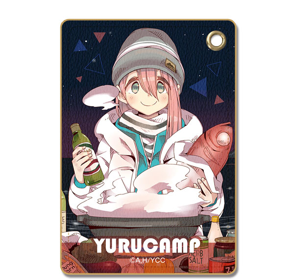 License Agent Yuru Camp Leather Pass Case Ver.3 Design 01 (Nadeshiko Kagamihara /A) รูปภาพ 1