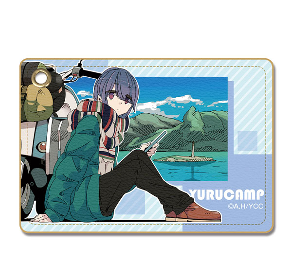 License Agent Yuru Camp Leather Pass Case Ver.3 Design 03 (Rin Shima /A) Bild 1