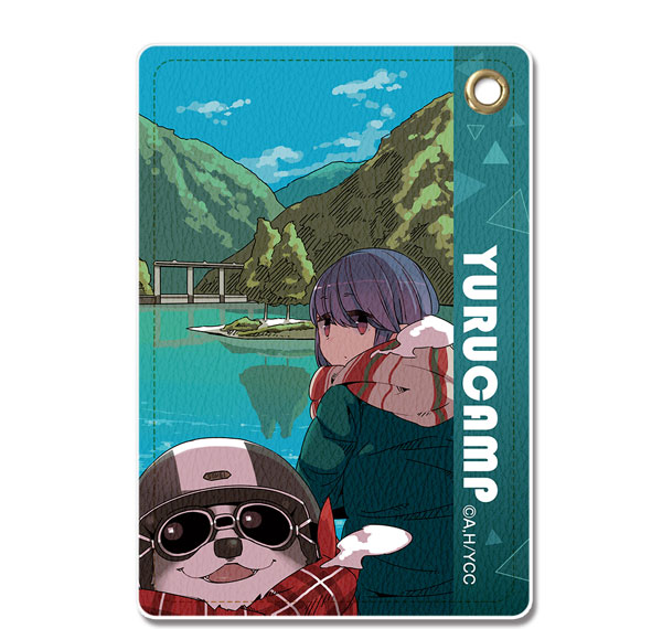 License Agent Yuru Camp Leather Pass Case Ver.3 Design 06 (Rin Shima /D) Bild 1