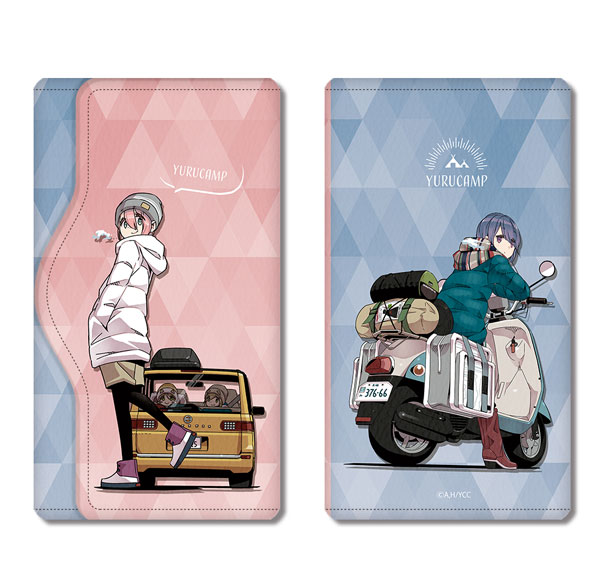 License Agent Yuru Camp Leather Key Case Ver.2 Design 01 (Nadeshiko Kagamihara & Rin Shima /A) รูปภาพ 1