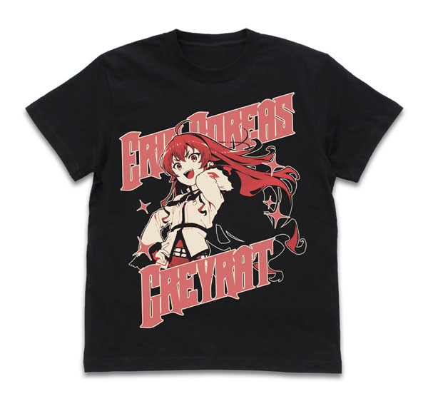 COSPA Mushoku Tensei: Jobless Reincarnation -Isekai Ittara Honki dasu- Eris Boreas Greyrat T-shirt /BLACK-S 圖片 1