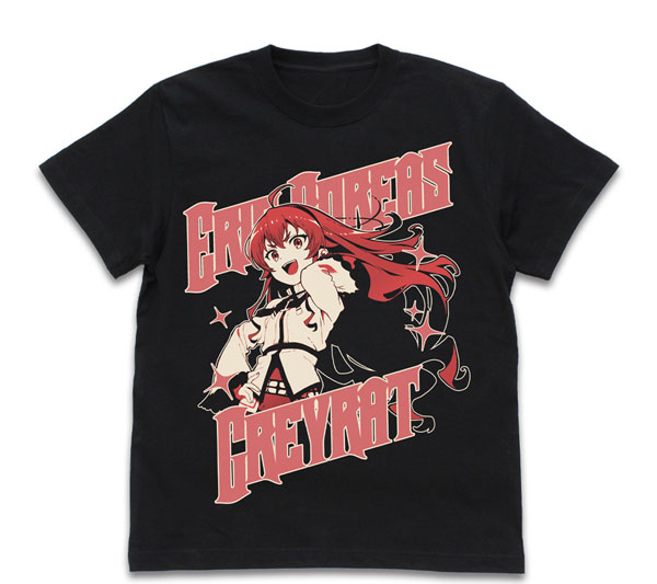 COSPA Mushoku Tensei: Jobless Reincarnation -Isekai Ittara Honki dasu- Eris Boreas Greyrat T-shirt /BLACK-M รูปภาพ 1