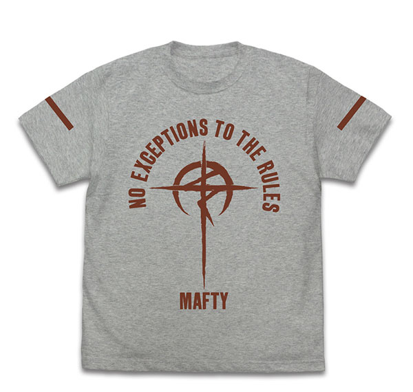 COSPA Mobile Suit Gundam: Hathaway's Flash Mafty Slogan T-shirt /MIX GRAY-M รูปภาพ 1