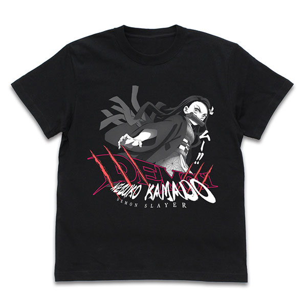 COSPA Demon Slayer: Kimetsu no Yaiba Mugen Train Arc Nezuko T-shirt /BLACK-L รูปภาพ 1