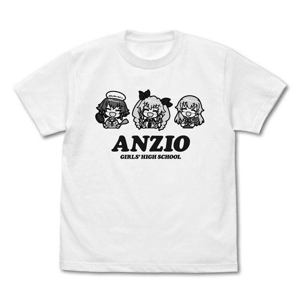 COSPA Girls und Panzer das Finale Anzio High School T-shirt /WHITE-M