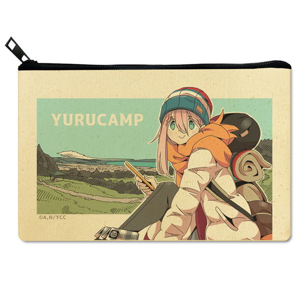 License Agent Yuru Camp Flat Pouch Ver.2 Design 01 (Nadeshiko Kagamihara /A) Bild 1