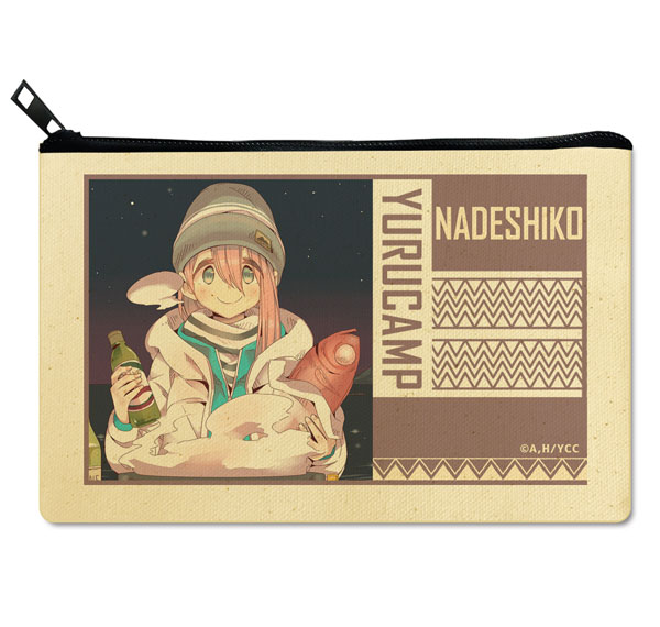 License Agent Yuru Camp Flat Pouch Ver.2 Design 02 (Nadeshiko Kagamihara /B) รูปภาพ 1