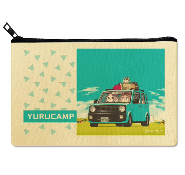 License Agent Yuru Camp Flat Pouch Ver.2 Design 05 (Group) รูปภาพ 1