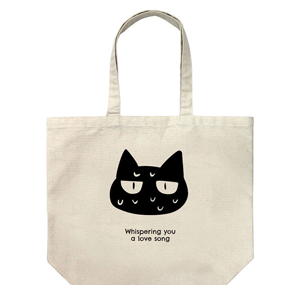 COSPA Sasayaku you ni Koi o Utau Neko Large Tote Bag /NATURAL รูปภาพ 1