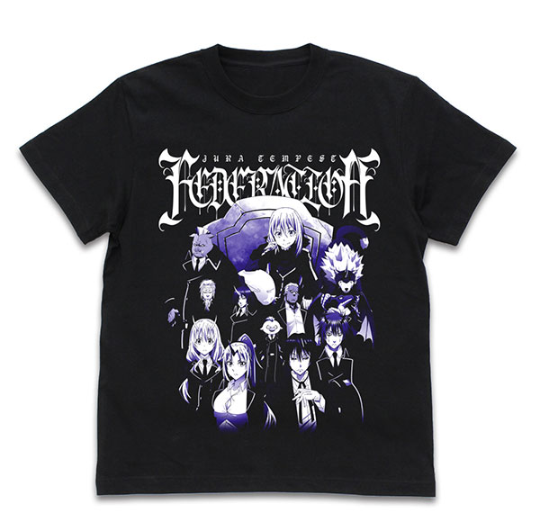 COSPA That Time I Got Reincarnated as a Slime Tempest T-shirt /BLACK-XL รูปภาพ 1