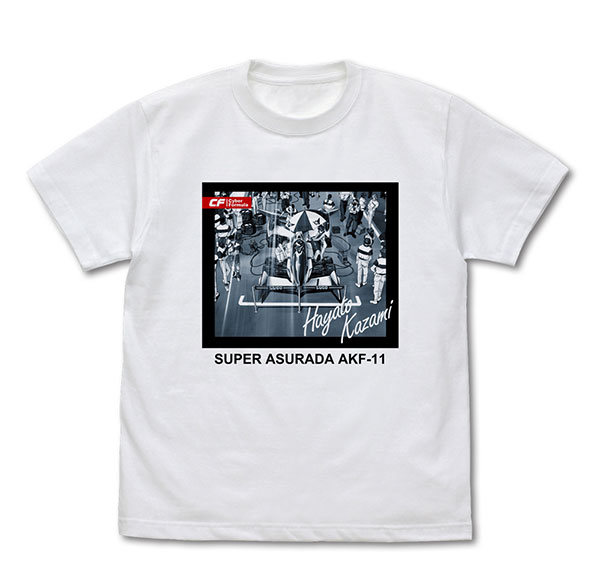 COSPA Future GPX Cyber Formula Super Asurada AKF-11 One Scene Print T-shirt /WHITE-L รูปภาพ 1