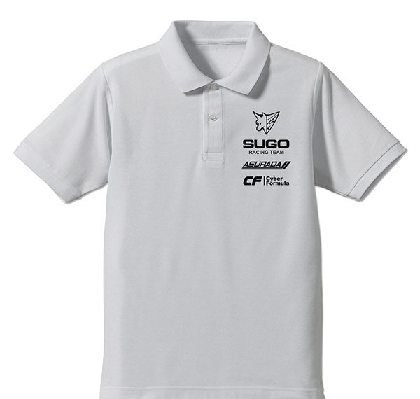 COSPA Future GPX Cyber Formula Sugo Asurada Polo Shirt /WHITE-S Bild 1