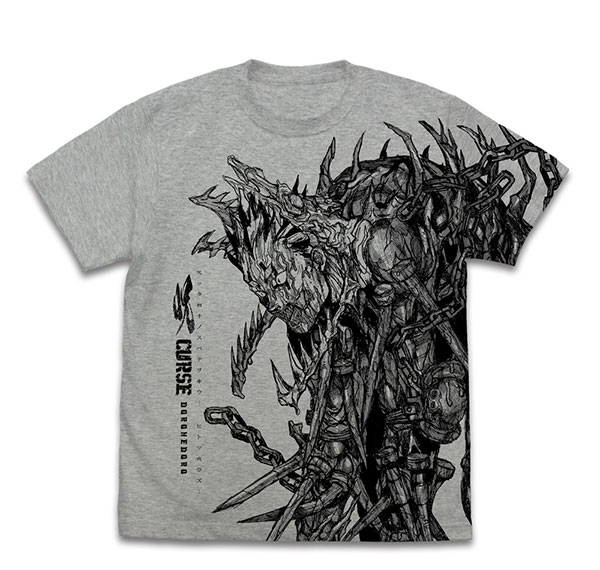 COSPA Dorohedoro Curse All Print T-shirt /MIX GRAY-XL รูปภาพ 1