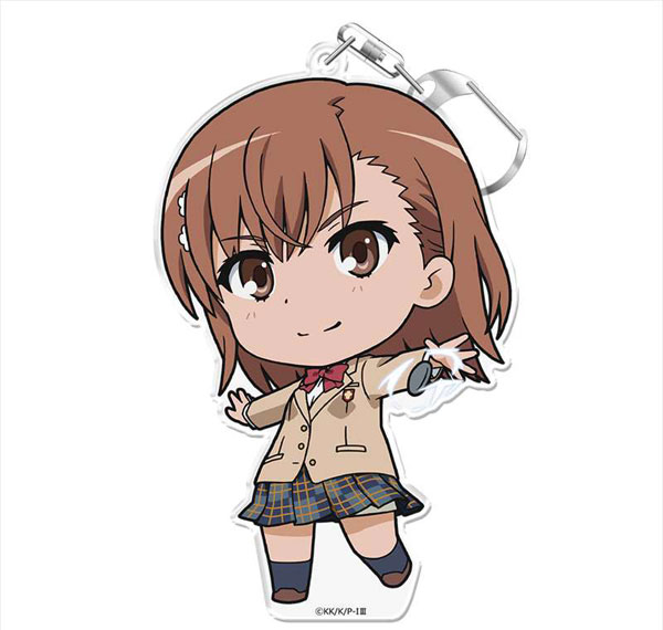 Azu Maker Toaru Majutsu no Index III Punicolle! Keychain (w/Stand) Mikoto Misaka รูปภาพ 1