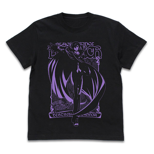 COSPA Code Geass: Lelouch of the Rebellion Lelouch T-shirt /BLACK-M