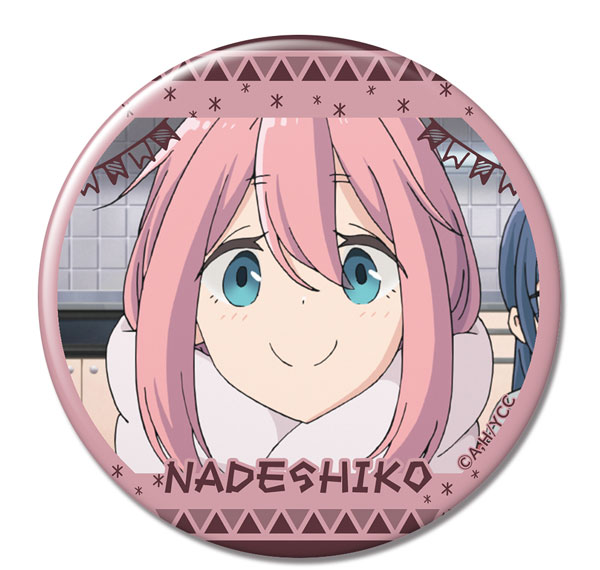 License Agent Yuru Camp Tin Badge Ver.2 Design 02 (Nadeshiko Kagamihara /B) Bild 1