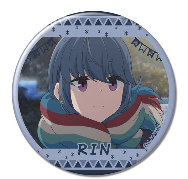 License Agent Yuru Camp Tin Badge Ver.2 Design 05 (Rin Shima /B) รูปภาพ 1