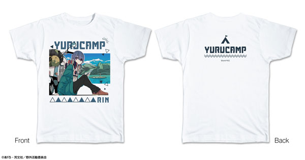 License Agent Yuru Camp T-shirt M Size Design 02 (Rin Shima)
