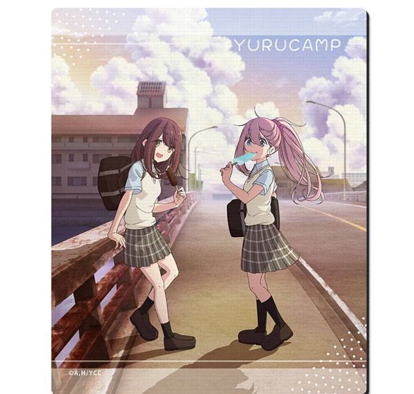 License Agent Yuru Camp Rubber Mouse Pad Ver.3 Design 03 (Nadeshiko Kagamihara & Ayano Toki) รูปภาพ 1