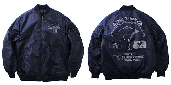 COSPA Mobile Suit Gundam A Baoa Qu MA-1 Jacket/NAVY-XL 圖片 1