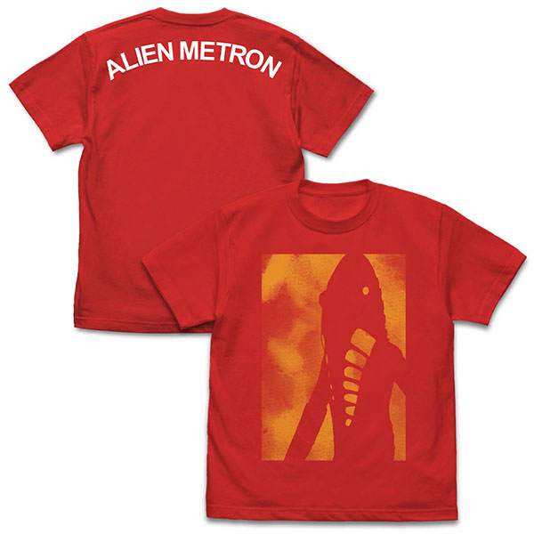 COSPA Ultra Seven Alien Metron Silhouette T-shirt /RED-L