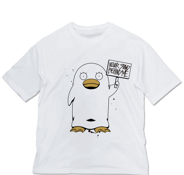 COSPA Gintama Elizabeth "Never Stand Behind Me" Big Silhouette T-shirt /WHITE-XL รูปภาพ 1